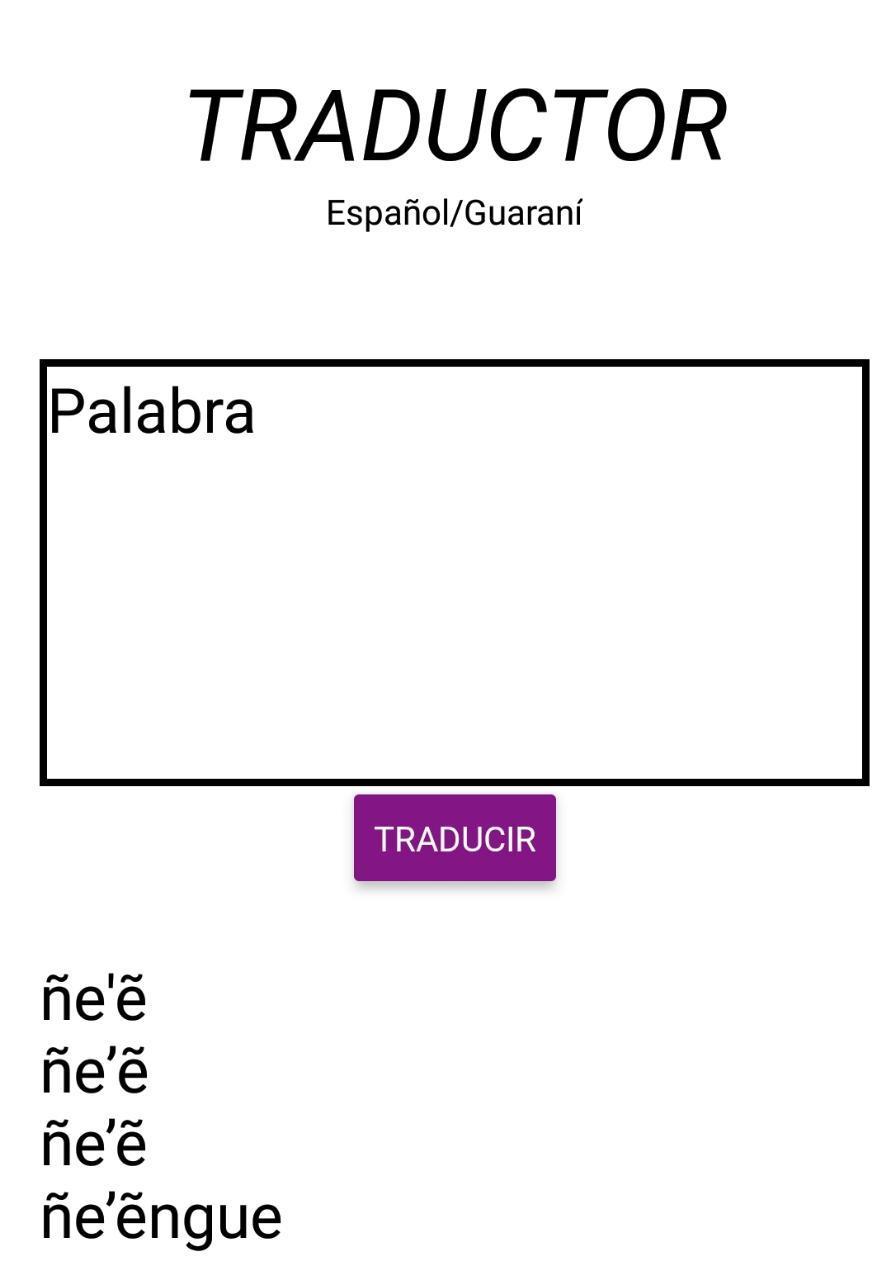 Traductor español