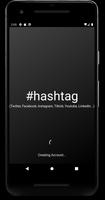 #hashtag (Twitter, Facebook, Tiktok, Instagram) Affiche