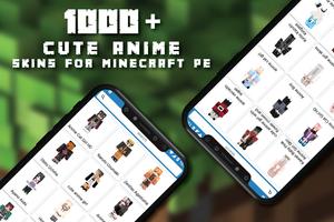 Kawaii Anime Skins for MCPE Affiche