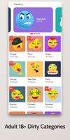 Dirty Emoji: Adult Emoji captura de pantalla 1