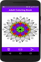 Adult Finger Coloring Book:Mandala Finger Coloring Affiche