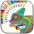 Livre de coloriage adulte -Animaux et plantes APK