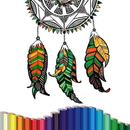Adult Dreamcatcher Coloring Pages - Relax Therapy APK