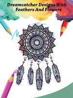 Adult Dreamcatcher Coloring Pages - Relax Therapy Affiche