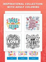 Inspirational Quotes Colouring Affiche
