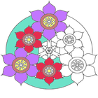 Mandala Pixel Art Coloring أيقونة