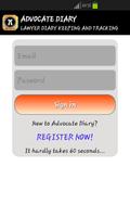 Poster Advocate Diary Free Case Tool