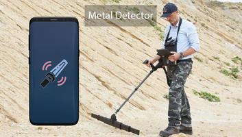Free Metal Detector App with S الملصق
