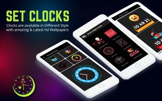 Lock Screen Smart Night Clock Cartaz