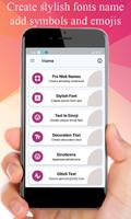 Stylish Fonts - Cute Emoticons الملصق