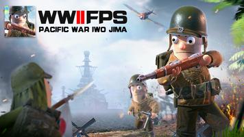 Pacifix War Iwo Jima:WW2 fps पोस्टर