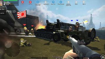 Pacifix War Iwo Jima:WW2 fps captura de pantalla 2