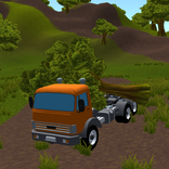 Cargo Truck Trees Transport 3d