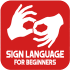 Langue des signes pour les débutants icône