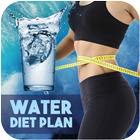 Plan d'alimentation en eau pour perdre du poids icône