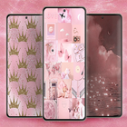 pink aesthetic wallpaper icône