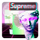 Vaporwave Aesthetic Autocollant: Editeur De Photos APK