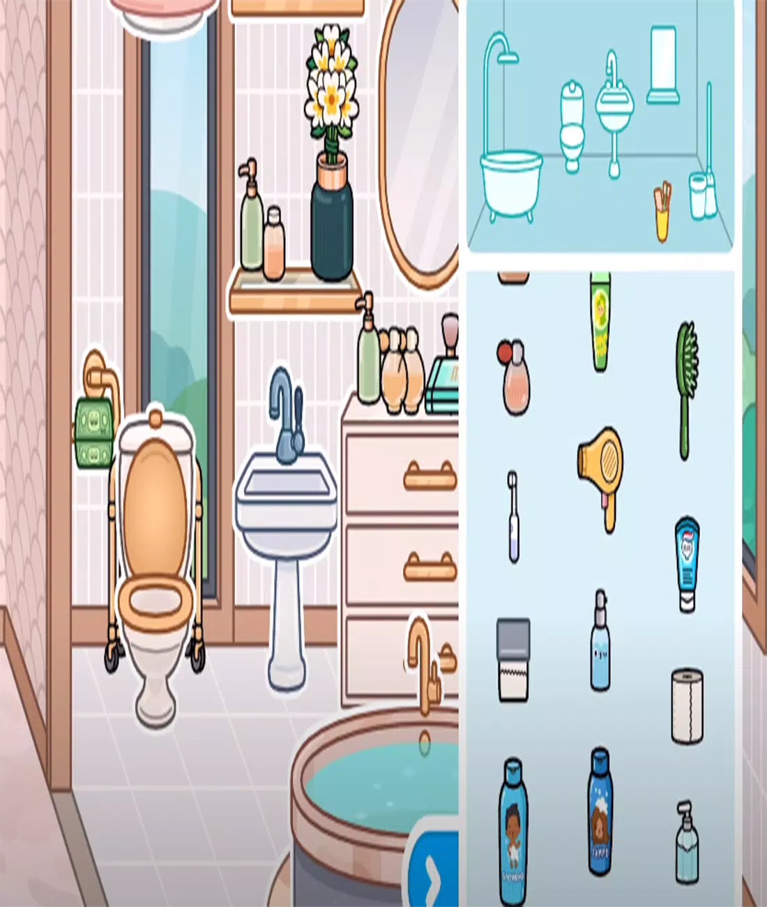 Free Aesthetic Bathroom Design 🪴🛁 Toca Boca 2021 Bonanza