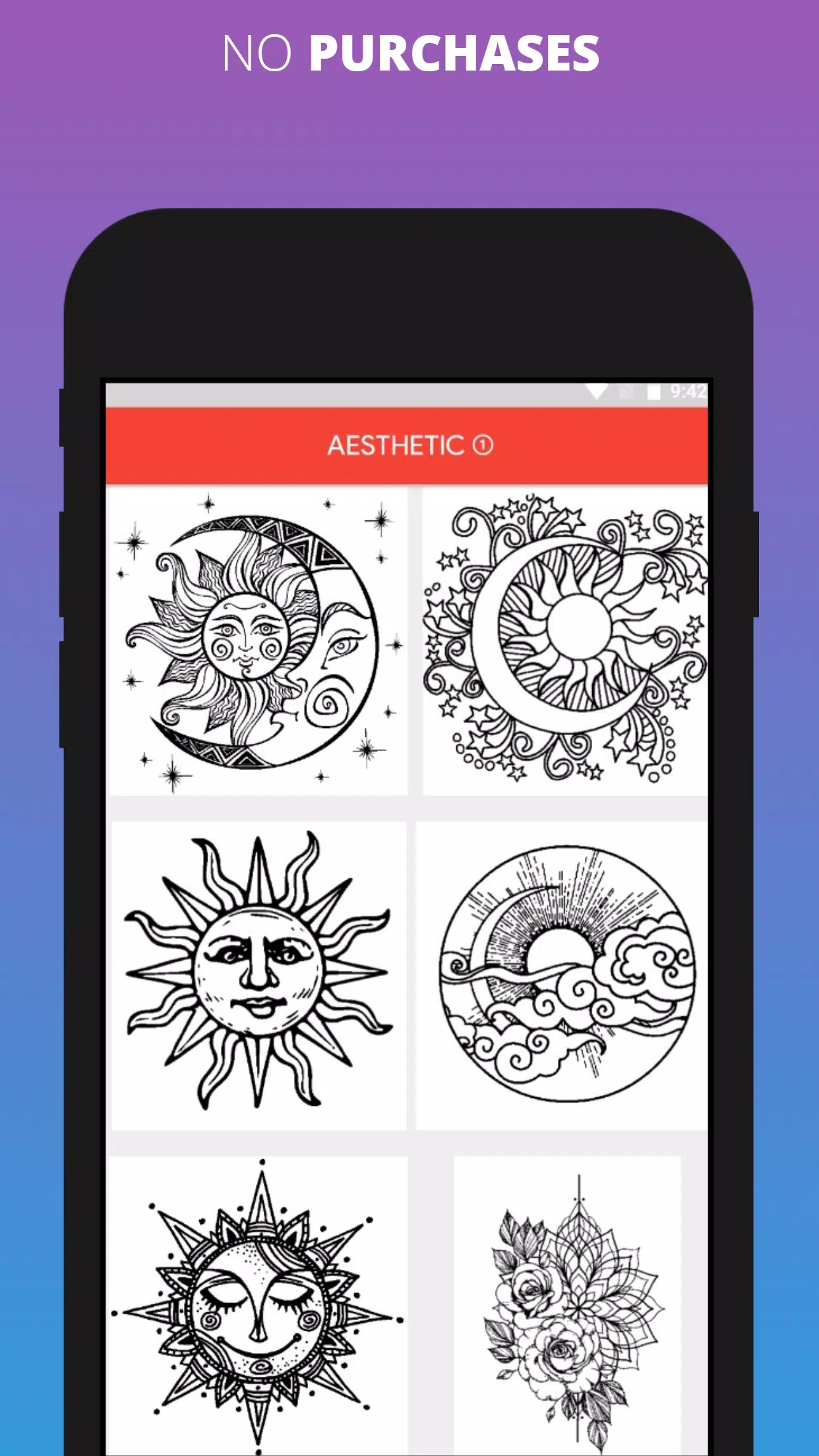 Descarga de APK de Dibujos para colorear ESTÉTICOS - Libro de colores para  Android