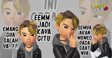 Stiker Cowok Ganteng ポスター