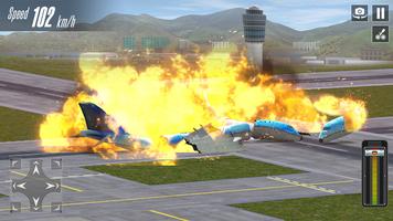 飛行機墜落事故 フライトシミュレータ 飛行機ゲーム スクリーンショット 2
