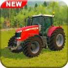 ikon Real Tractor Farming Games Thresher Simulator 2018