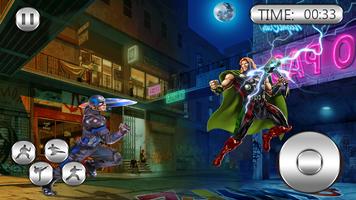 Poster Supereroe Wrestling Battleship 3D Fight Club