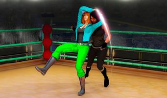 Frauen Wrestling Championship 3d Mädchen kämpfen Screenshot 1