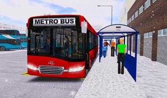 Real City Metro Bus 3D-simulatiespel-poster