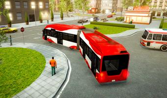 Real City Metro Bus 3D-simulatiespel screenshot 3