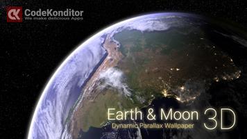 Earth & Moon Poster