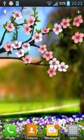 桜！ 3D視差効果と春の花！ ポスター