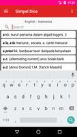 Kamus Indonesia Inggris - Simple Dictionary โปสเตอร์
