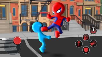Spider Stickman Hero Fighter Affiche