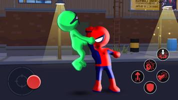 Spider Stickman Hero Fighter screenshot 2