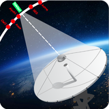 satfinder, Tv satellite finder and dish pointer icon