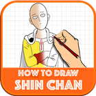 How to draw: draw and paint Saitama step by step icône