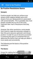 How to be Positive Poster