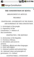 Kenya Constitution capture d'écran 1