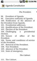 Uganda Constitution capture d'écran 2