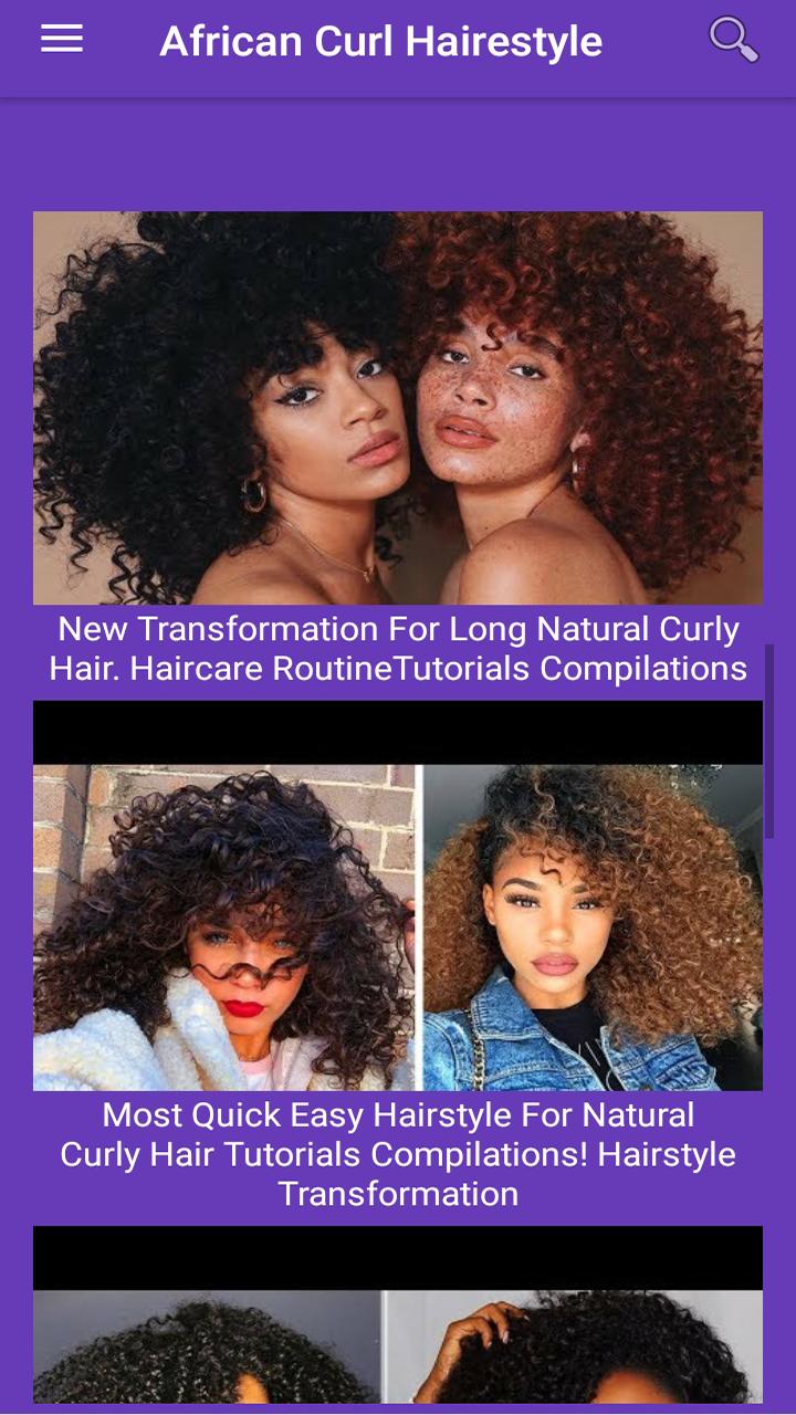 African Curly Hairstyle Fur Android Apk Herunterladen