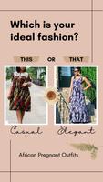 African Pregnant Outfit Ideas poster