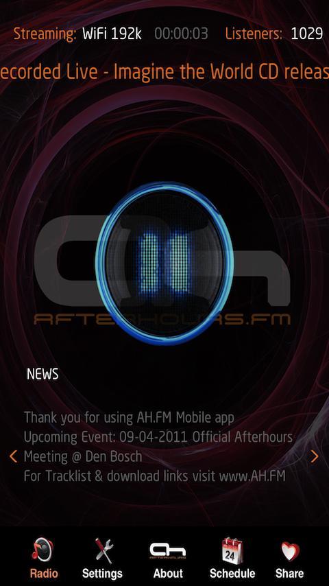 AH.FM - Leading Trance Radio Latest Version 1.0.6 for Android