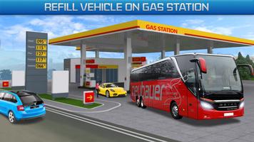 tankstation bus rijden spellen-poster