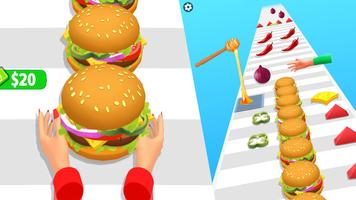 Burger Stack Run Game poster