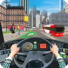 Modern School Bus Driving icon