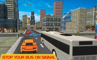 modern schoolbus rijden spel screenshot 2