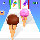 Ice Cream Stack Runner Games icono
