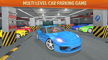 3D-parkeerspel: autospel-poster