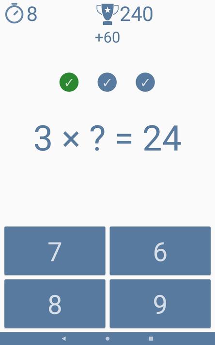 Multiplication table screenshot 13